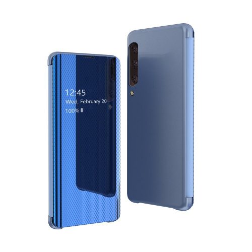 Samsung Galaxy A70 View Notesz Tok Grid View Series Áttetsző Hívásértesítés Kék