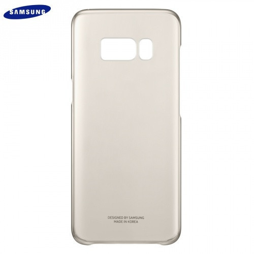 Samsung Galaxy Galaxy S8 Plus / S8+ Tok Gyári Műanyag Átlátszó/Arany EF-QG955CF