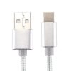 Type-C USB Kábel Woven Series Extra Anyagból ( 0.5 méteres ) Fehér