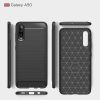 Samsung Galaxy A50 Szilikon Tok Ütésállókivitel Karbon Mintázattal Fekete