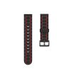 Samsung Galaxy Watch 3 45mm Óraszíj Pótszíj - Szilikon Sport Szíj - StripeBi Style Fekete-Piros