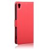 Sony Xperia XA Notesz Tok Flip Kártyatartóval Szilikon Belsővel Piros