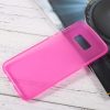 Samsung Galaxy S8 Plus Tok Matt Szilikon TPU FényesKerettel Pink